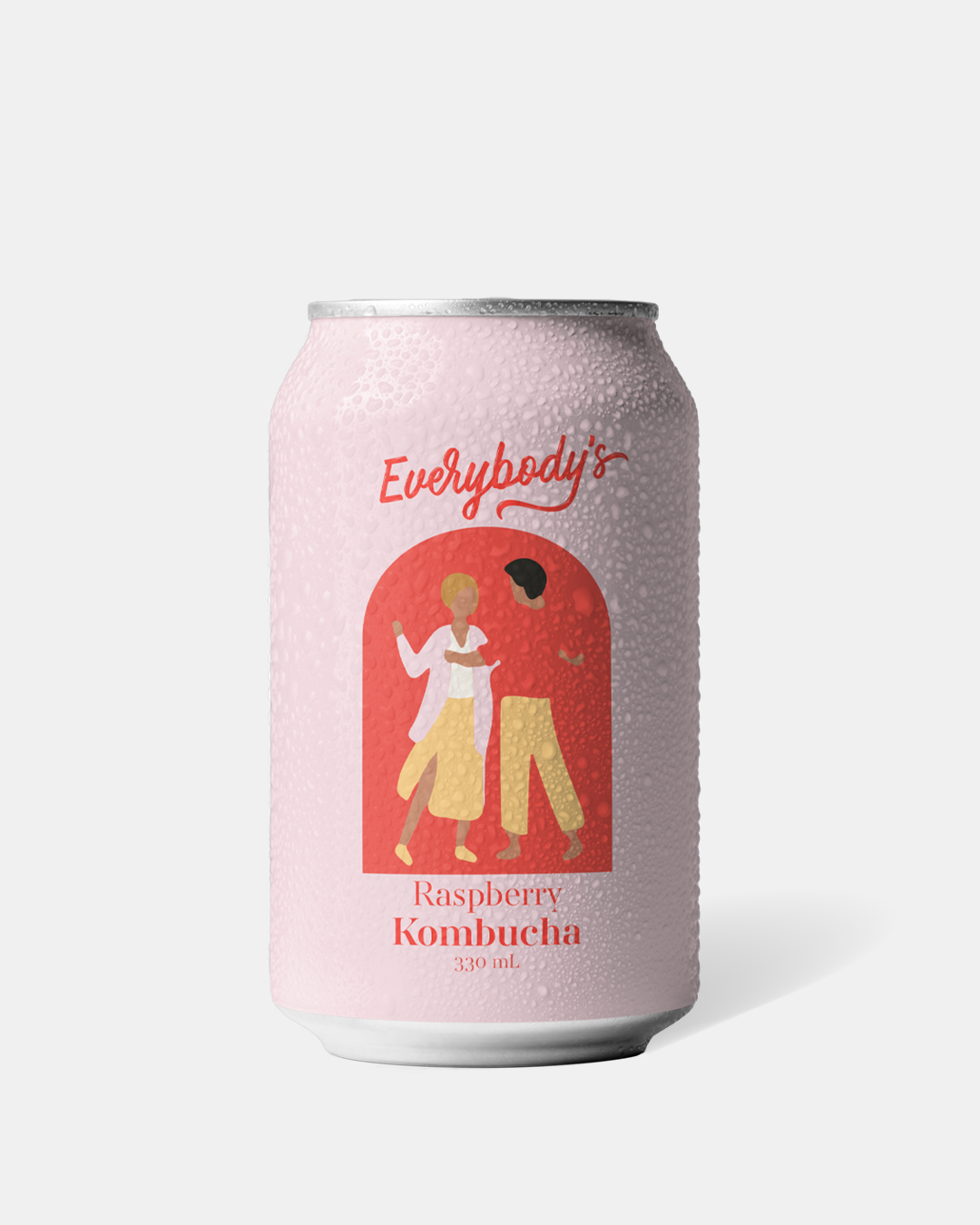 Everybodys Raspberry Kombucha - 24 Pack